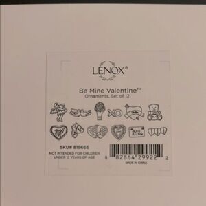 Lenox Be Mine Valentine Ornaments Set